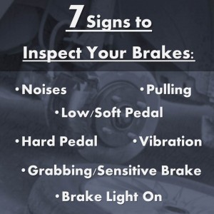 Seven Signs Your Brakes Need to be Inspected